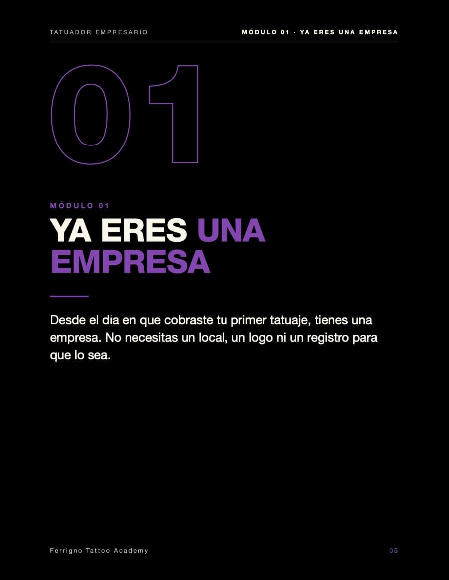 Apertura del módulo 01: Ya eres una empresa